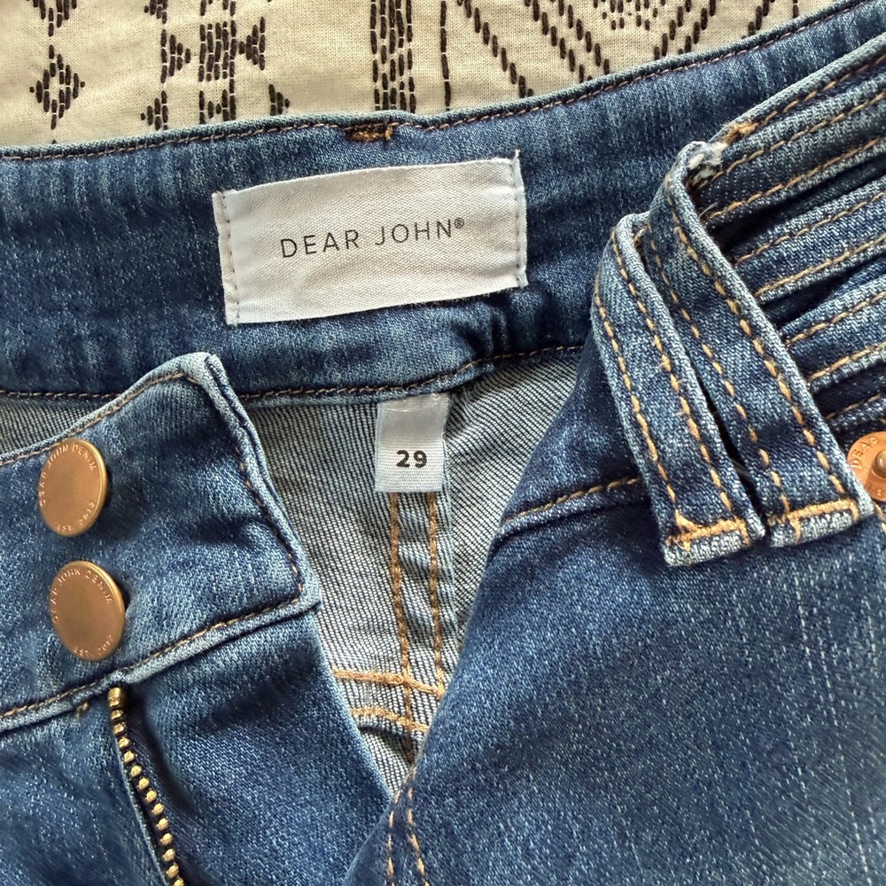 Dear John Taylor Straight Leg Jeans - Medium Blue View 2
